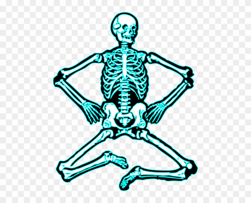 Skeleton Dance Svg Clip Arts 486 X 600 Px - Halloween Skeleton Greeting Card #199157