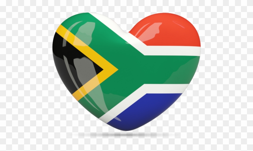 South Africa Flag Heart #199207