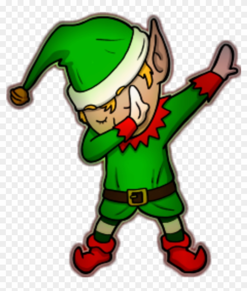 Ftestickers Elf Dab Dance Christmas @danial8986 - Cartoon #199236