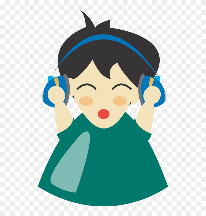 Girl With Headphone Green Mugs #199237