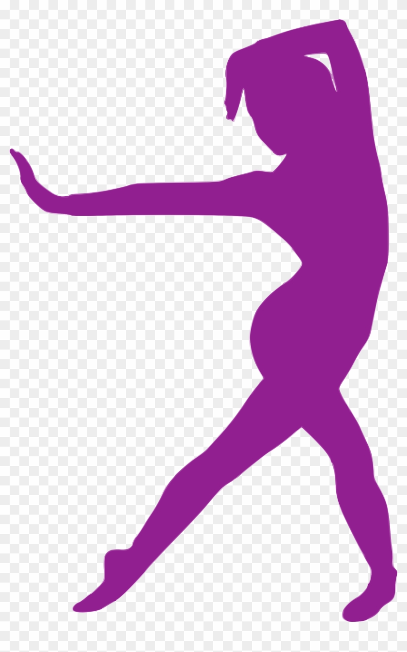 Danse Clipart Purple - Silhouette Colored Dance Png #199277