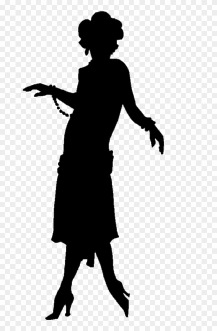 1920s Flapper Silhouette Roaring Twenties - Flapper Silhouette #199305