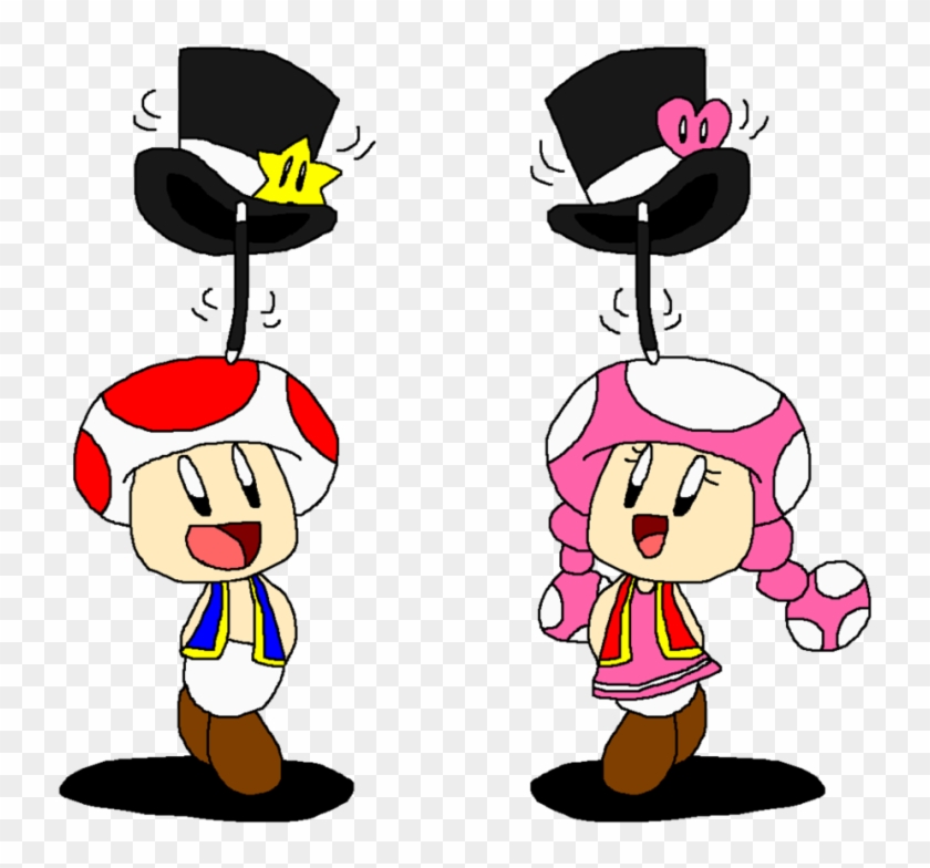 Pin Tap Dance Clip Art - Toad & Toadette #199343