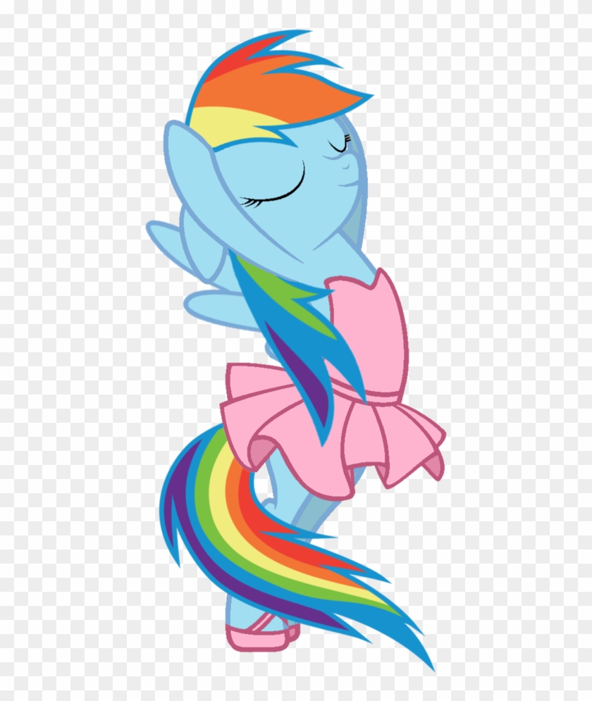 Rainbow Dash On Ballerina By Michaelsety - Mlp Ballet Rainbow Dash #199371