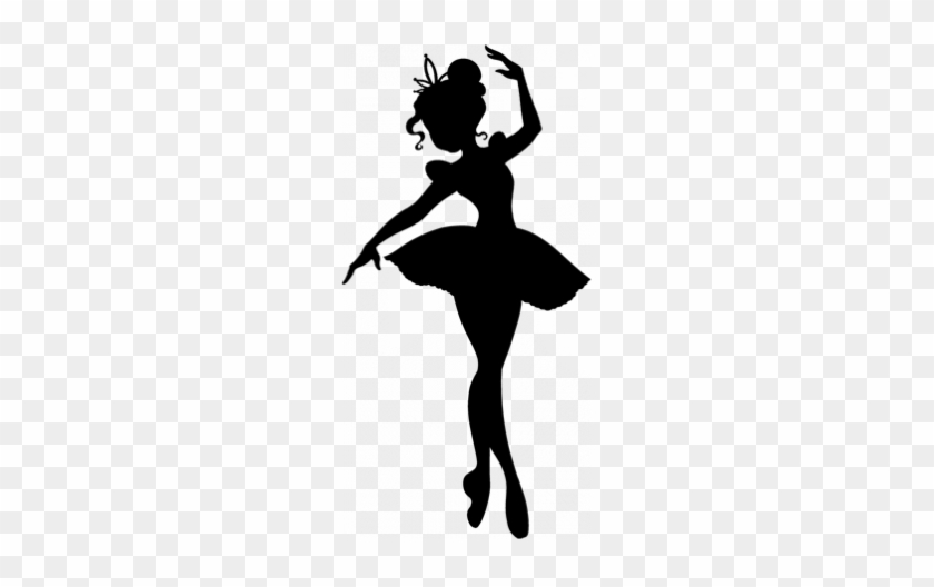 Black Ballerina Silhouettes Clipart Set - Stickers Danseuse #199551