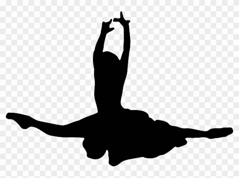 Ballet Dancer Silhouette - Dancer Split Png #199581