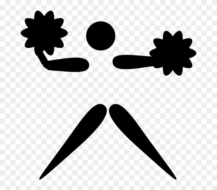 Cheerleading Pictogram Converted - Personalisierte Cheerleader Ornament #199614