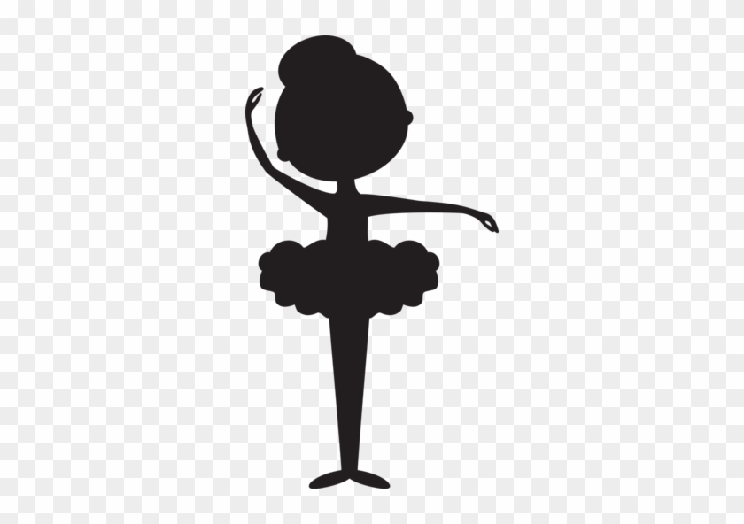 Silhouette Ballerina - Ballerina Shoes Silhouette - Free Transparent Clipart Images