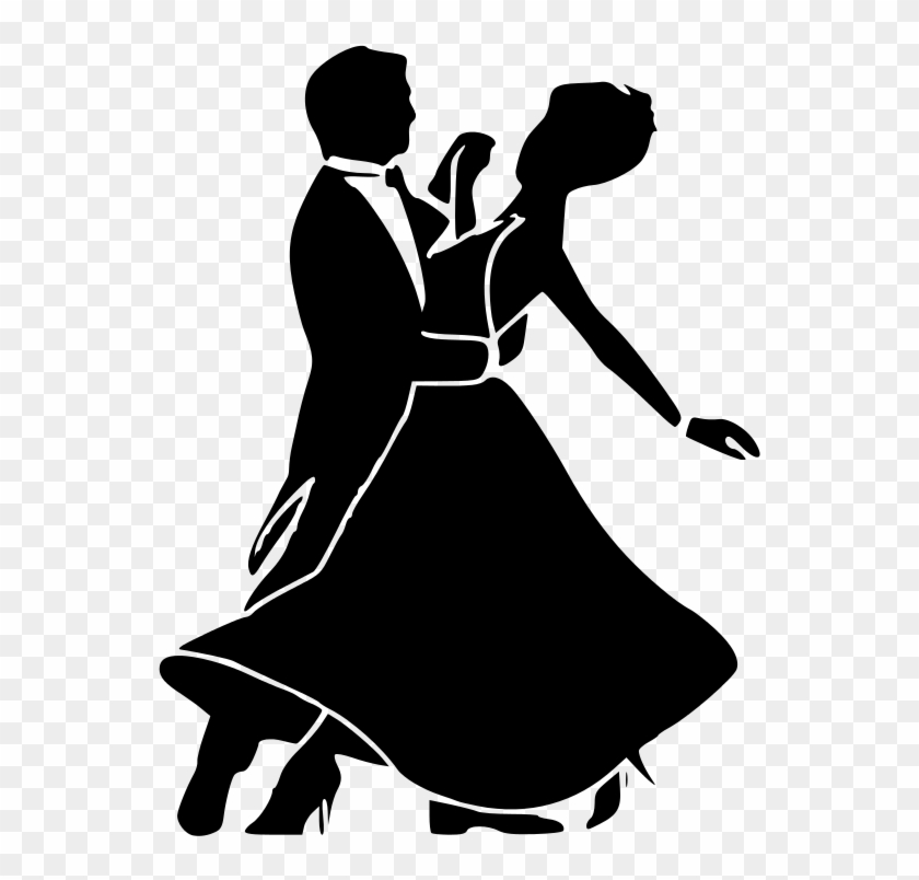 File - Ballroom - Svg - Black And White Ballroom Dancing #199665