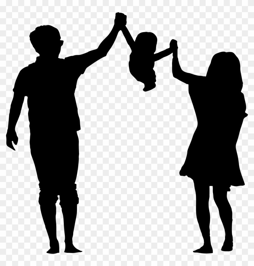Mother Child Silhouette Clipart - Parents Png #199698