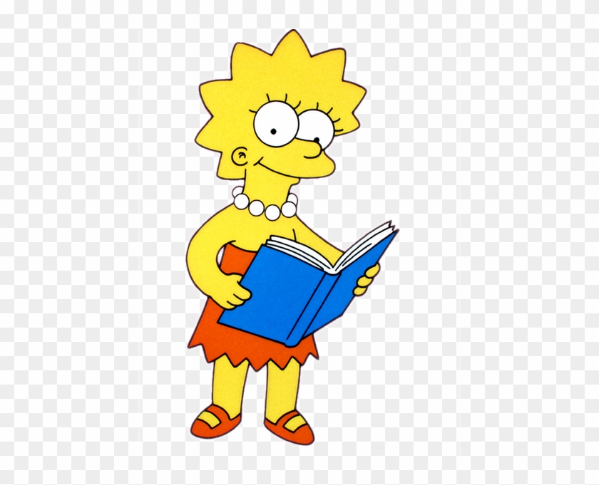Simpson Clip Art - Lisa Simpson Holding Books #199774