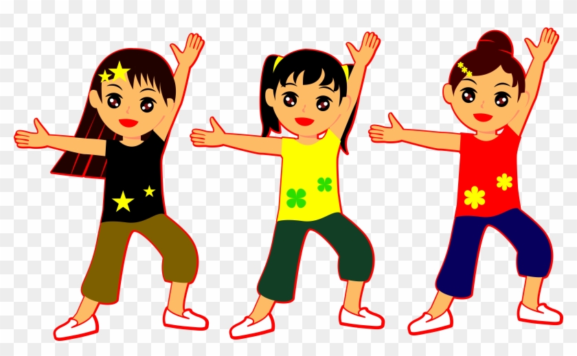 Big Image - Girls Dancing Clipart #199916