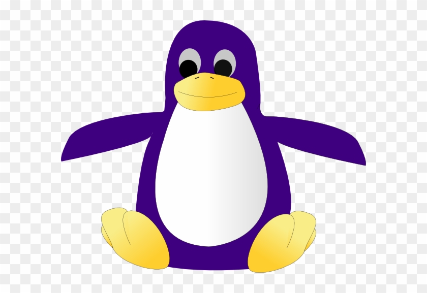Purple Penguin Clipart #199920