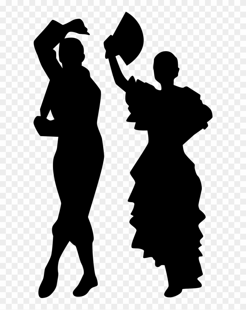 Man And Woman Flamenco Dance Silhouettes Comments - Flamenco Dance Silhouette #199949