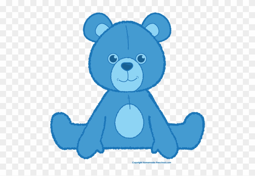 Click To Save Image - Blue Teddy Bear Clip Art #199953