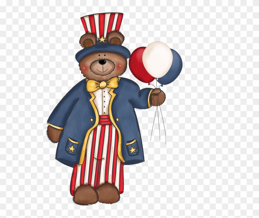 Clip Art - Patriotic Teddy Bear Clipart #199961