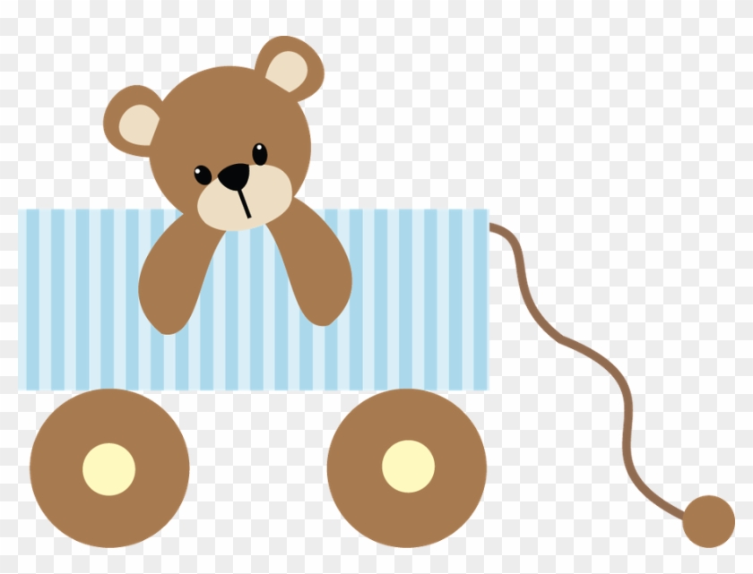 Bebê - Bear In Stocking Rectangle Car Magnet #200007