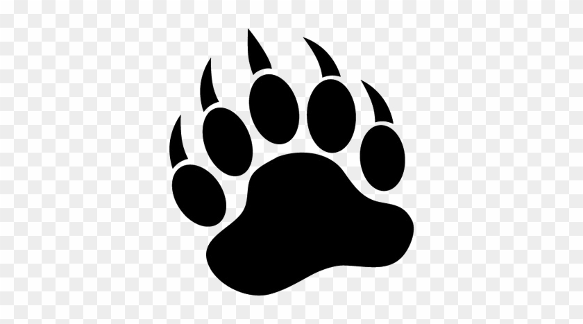 Bear Prints - Google Search - Black And White Bear Paw #200050