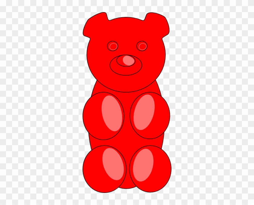 Gummy Bear Outline Clip Art At Clker - Gummy Bear Clip Art #200054