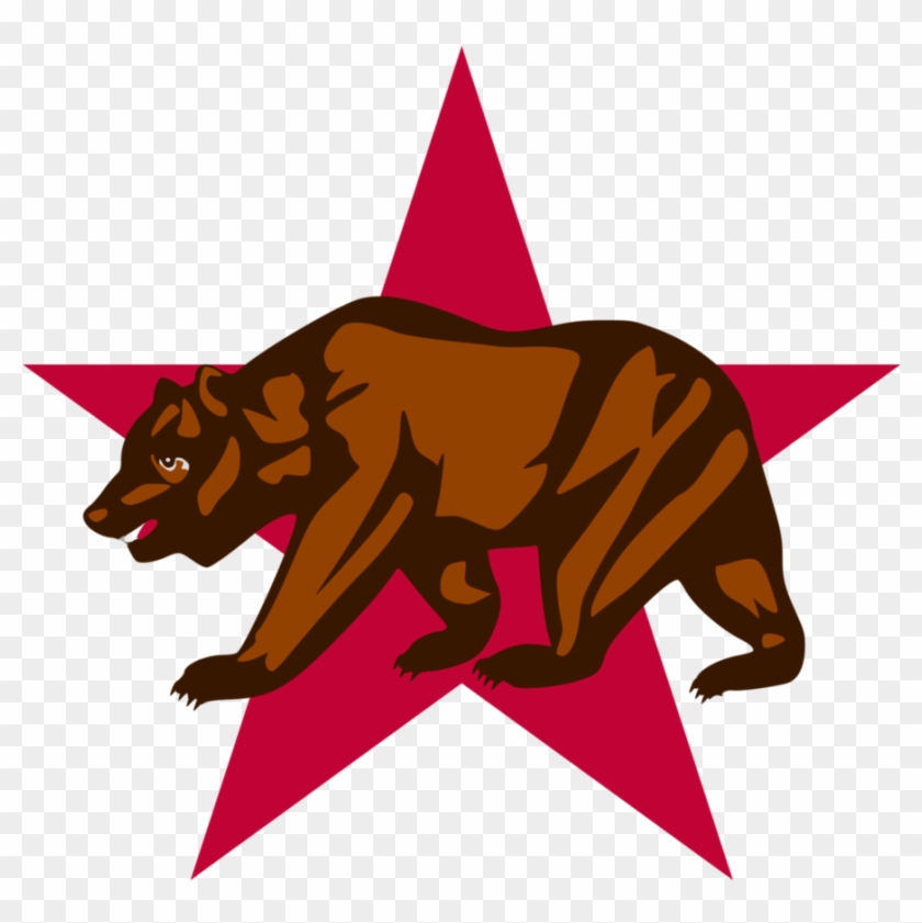 California Bear And Star By Shitalloverhumanity - California State Flag #200065