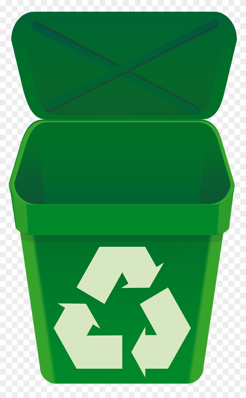 Where To Dispose Of A Used Battery - Green Recycling Bin Png #200161