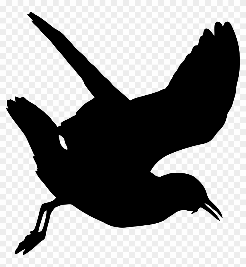 Seagull Silhouette 2 - Seagull Silhouette Png #200183