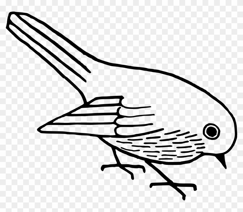 Download Free Clip Art Colored - Bird Vector Black And White #200185