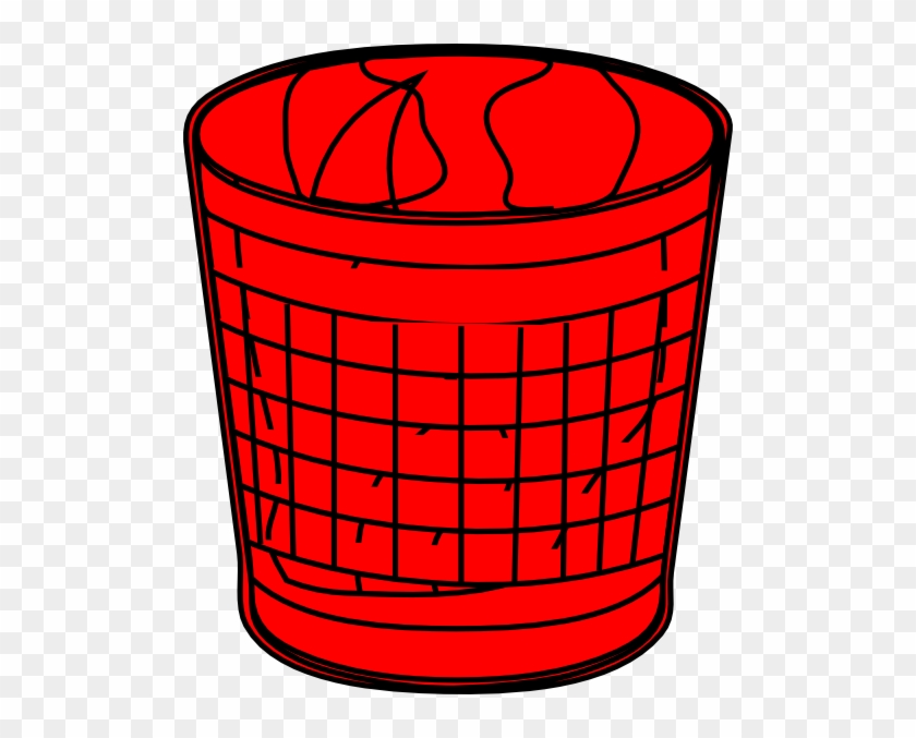 Red Trash Bin Clip Art - Trash Can Clip Art #200194