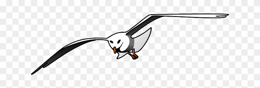 Flaps Bird, Seagull, Flying, Wings, Flight, Flap, Fly, - Seagull Clipart #200292