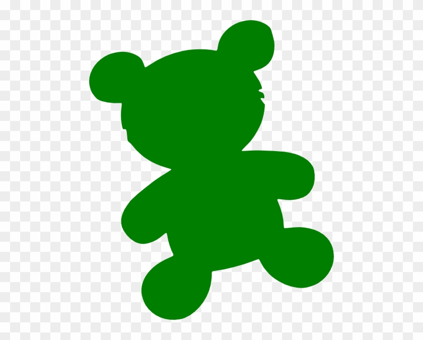 Green Clip Art At Clker - Green Teddy Bear Clip Art #200353