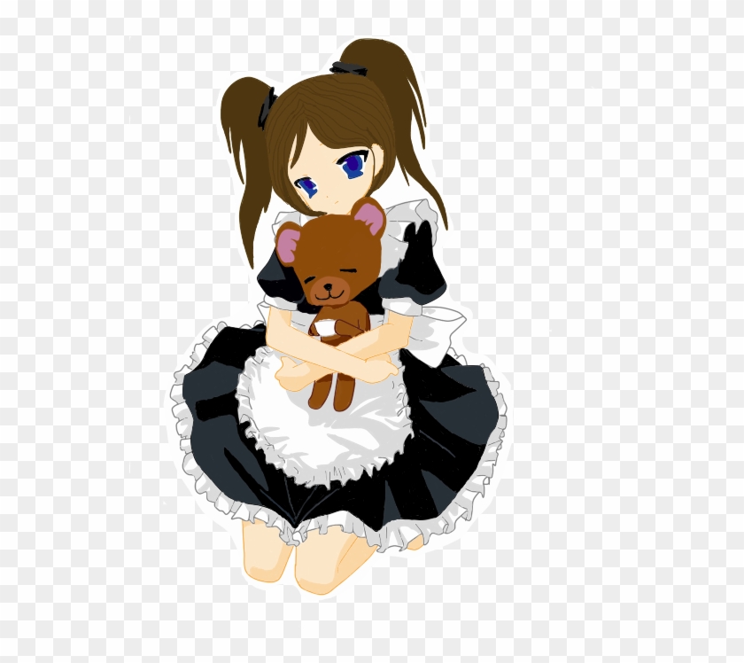 Maid Girl With Teddy Bear By Copycat216 - Hug #200438