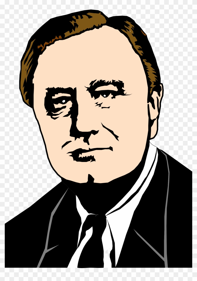 Clipart - Franklin D Roosevelt Vector #200451