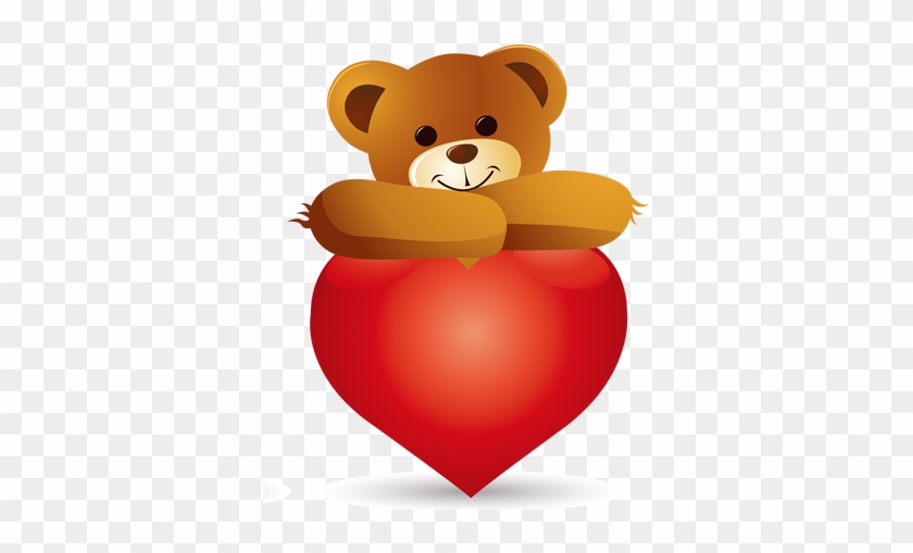 Teddy Bear Heart Valentine's Day Clip Art - Teddy Bear Heart Valentine's Day Clip Art #200667