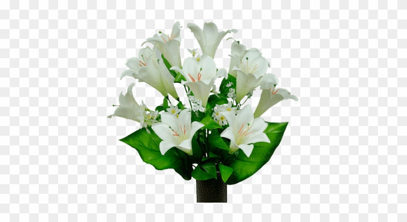 Lilies - White Stargazer Flower Png #1226996