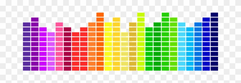 Sound Visualized Piles Rainbow Color Waves - Music Colour #1227238