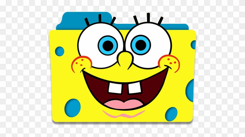Sponge Bob Folder Icon By Mikromike - Sponge Bob - Big Smile - Hot New 24x18 Print Poster #1227308