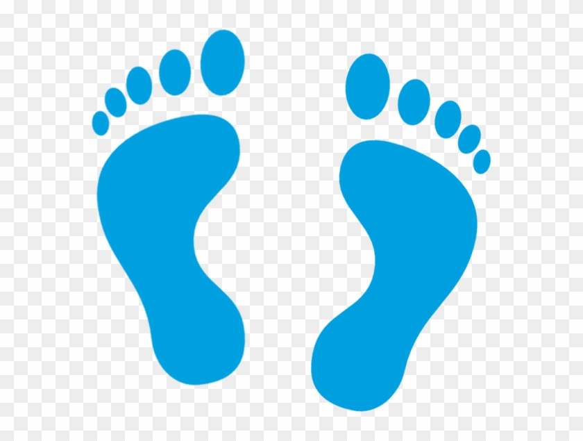 Feet Icon Blue - Blue Feet Icon #1227313
