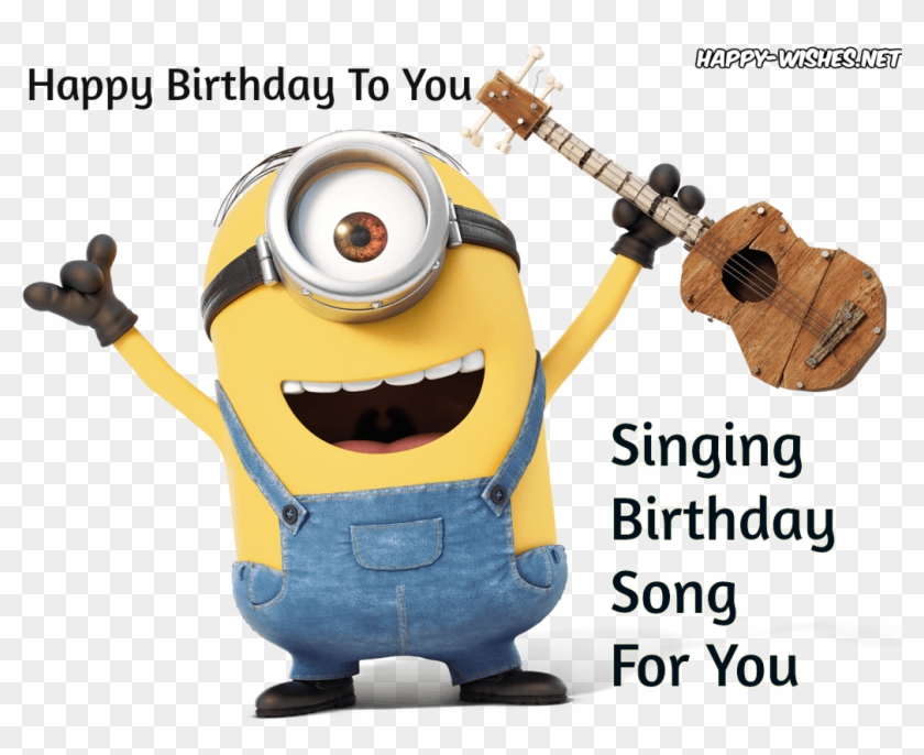 Happy Birthday Minion Image On Singing Birthday Image - Happy Birthday Singing Minions #1227347