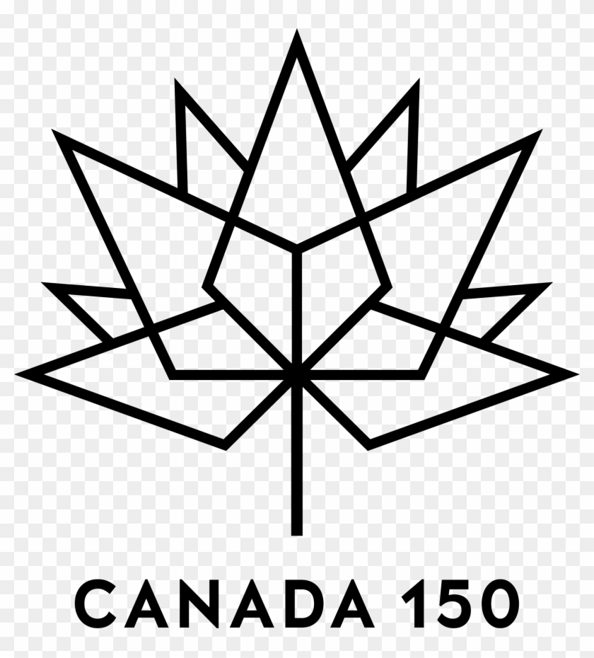 The Logo & Brand - Canada 150 Logo Black And White #1227358