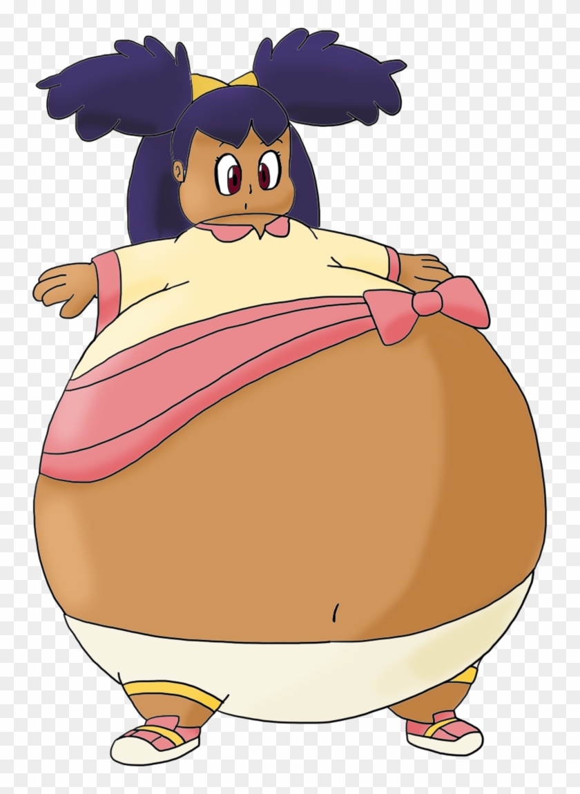 Iris Bloated By Juacoproductionsarts - Pokemon Iris Big Belly #1227425