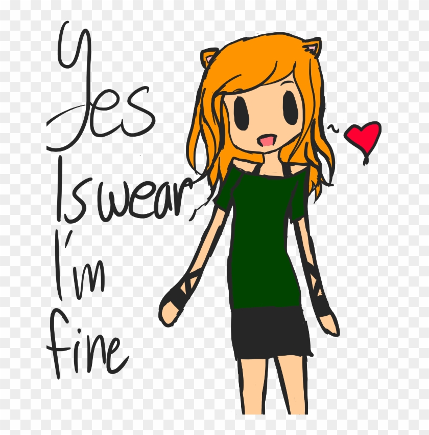 Yes I Swear I'm Fine By Xxnobu-kunxx - Cartoon #1227440