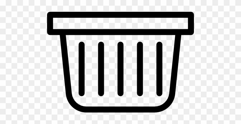 Free Icons Png - Black And White Clipart Laundry Basket #1227656