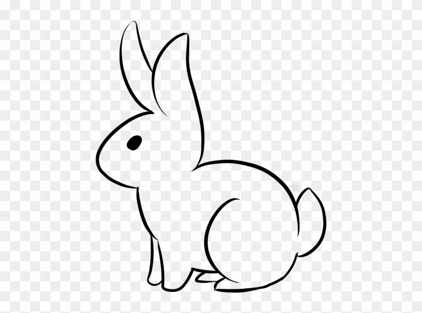 Free Bunny Rabbit Base By Uluri On Deviantart - Bunny Line Art #1227705