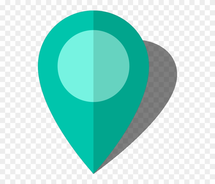 Simple Location Map Pin Icon10 Turquoise Blue Free - Blue #1227819