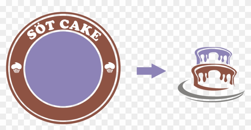 Logo Sot Cake Berbentuk Lingkaran Melambangkan Bentuk - Logo Kue #1227984
