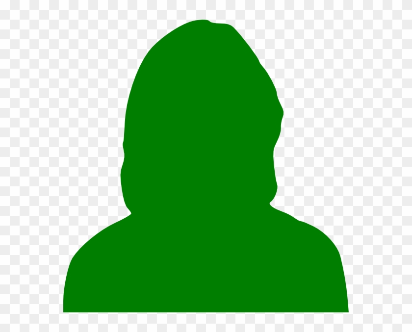 Green Candidate Clip Art At Clker - Female Silhouette #1228073