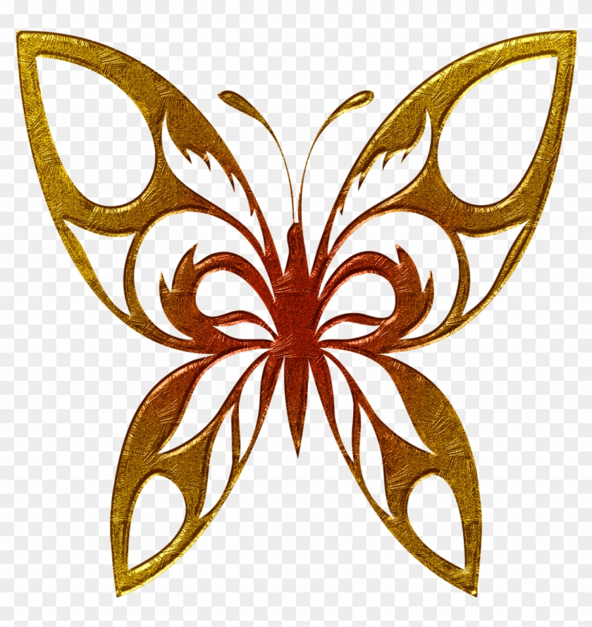 Pink Butterflies Clipart Butterfly And Purple Transparent - Butterfly Clipart Black White #1228138