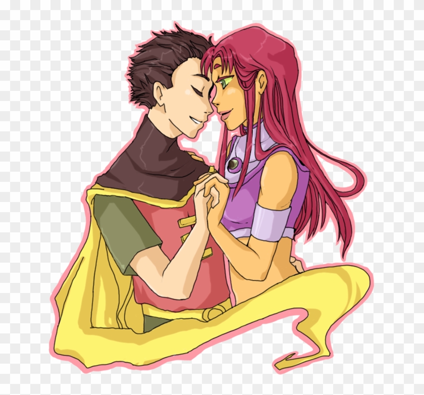 I Couldn't Figure Out What Was Wrong With This Picture - Starfire And Robin Fan Art #1228204