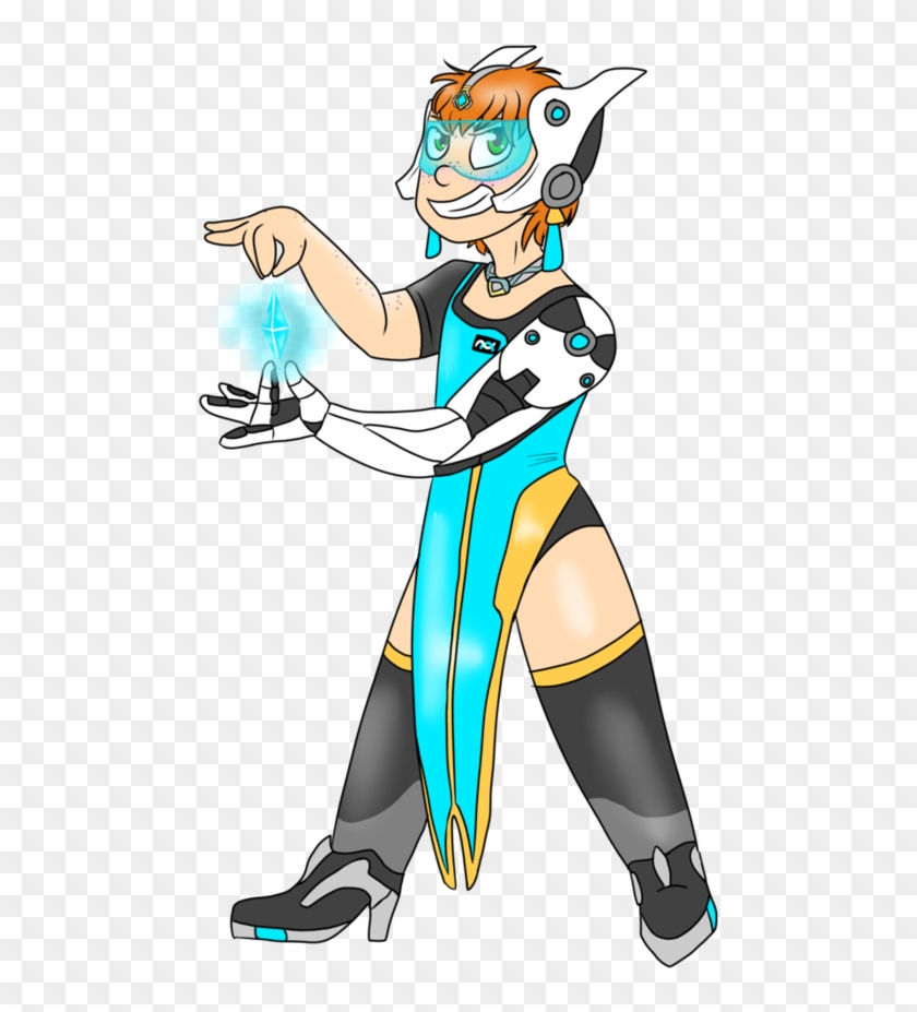 My Nerd Friend As Symmetra By Casper Fox Art - Cartoon #1228219