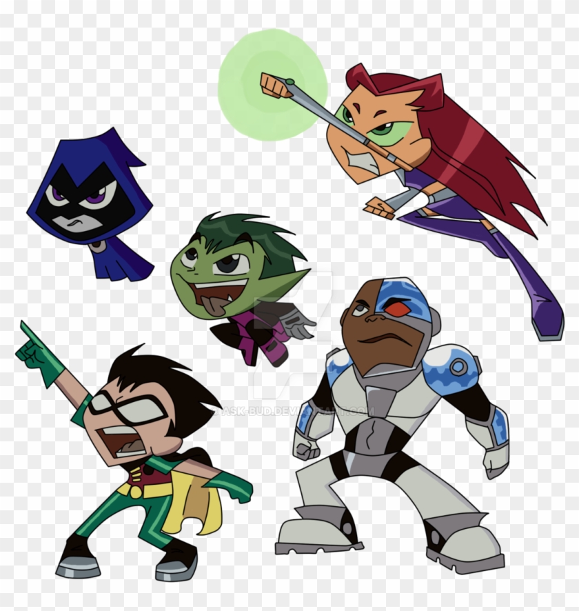 Teen Titans Transparent Png Sticker - Teen Titans Chibi Png #1228293